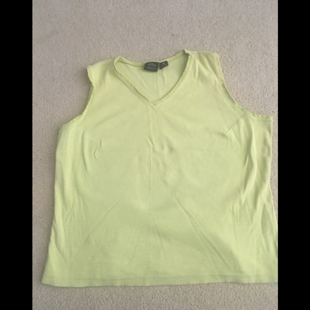 Green tank top